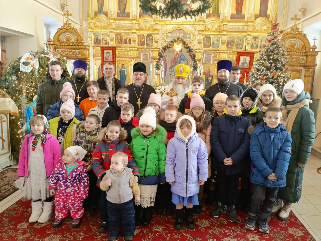 Рождественская Божественная Литургия в городе Малоархангельск 2024 год.